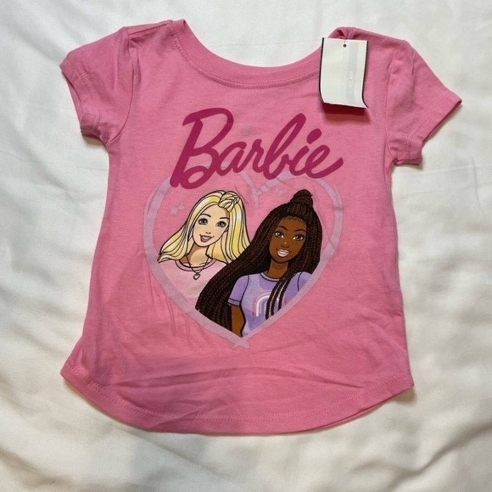 🐶🐶🐶NWT Toddler Barbie size 2T pink t-shirt🐶🐶🐶